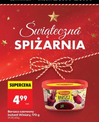 Barszcz czerwony instant 170 g promocja w Biedronka