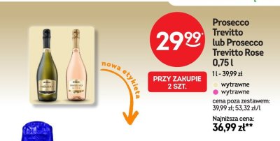 Prosecco Trevitto Rose 0,75 l promocja w Żabka