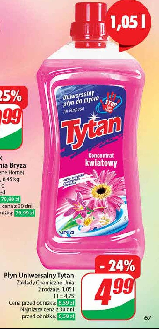 Płyn uniwersalny kwiatowy Tytan promocja