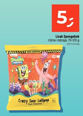 Lizak Spongebob różne rodzaje promocja w Dealz
