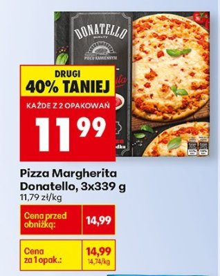 Pizza Margherita Donatello, 3x339 g promocja w Biedronka