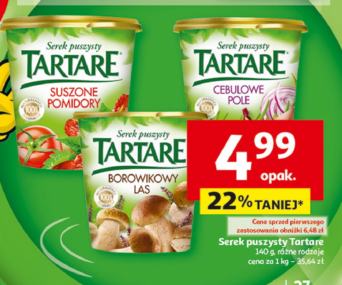 Serek twarogowy borowikowy las Tartare promocja