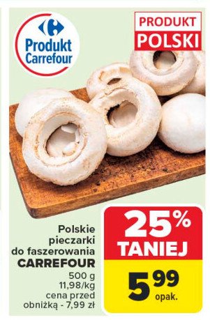 Pieczarki do faszerowania Carrefour promocja