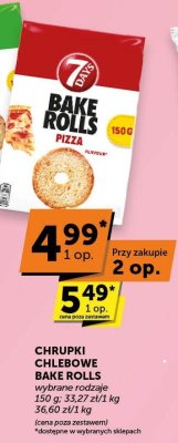 Chrupki chlebowe Bake Rolls promocja w Euro Sklep
