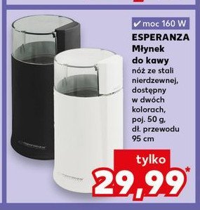 Młynek do kawy 160w czarny Esperanza promocja