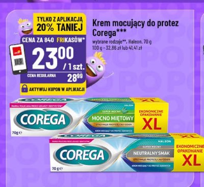 Krem mocujący do protez Corega promocja w POLOmarket