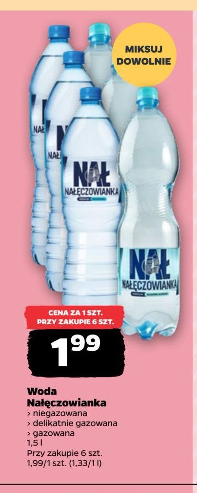 Woda mocniejszy gaz Nałęczowianka promocja