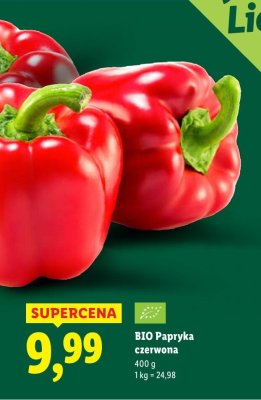 Papryka czerwona BIO promocja w Lidl