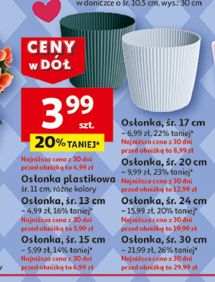 Osłonka plastikowa 15 cm promocja