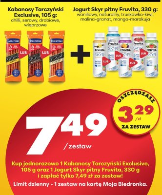 Kabanosy Tarczyński Exclusive 105g promocja w Biedronka