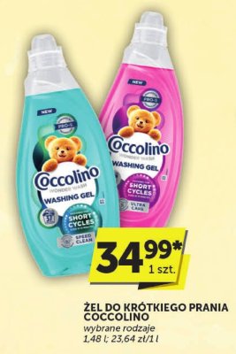 Żel do krótkiego prania Coccolino wybrane rodzaje 1.48l promocja w Groszek