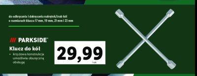 Klucz do kół Parkside promocja