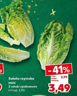 Sałata rzymska mini 2 sztuki opakowanie promocja w Kaufland