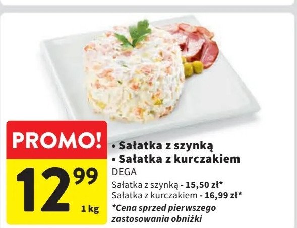 Sałatka z szynką Dega promocja w Intermarche