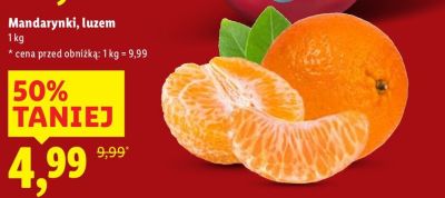 Mandarynki luzem promocja w Lidl
