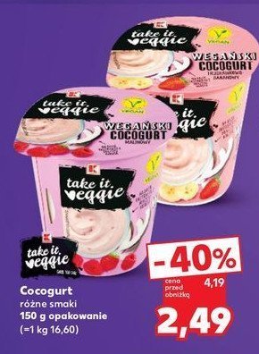 Cocogurt malinowy K-classic takie it veggie promocja