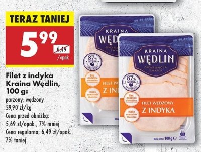 Filet parzony z indyka Kraina wędlin promocja
