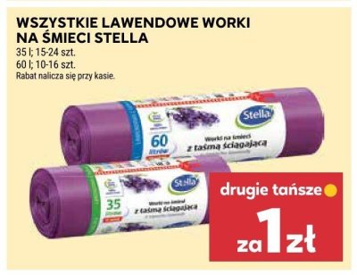 Worki na śmieci wszystkie lawendowe promocja w Stokrotka