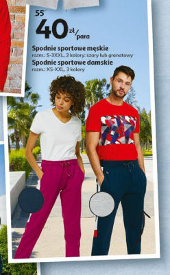 Spodnie sportowe męskie s-3xxl Auchan inextenso promocja