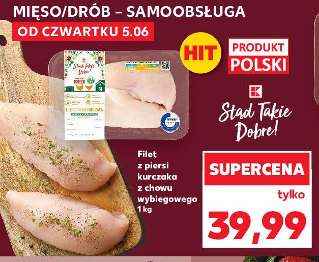 Filet z piersi kurczaka z chowu wybiegowego K-classic stąd takie dobre! promocja