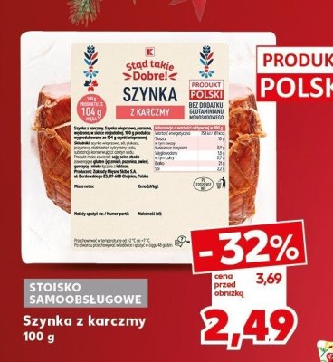 Szynka z karczmy promocja w Kaufland