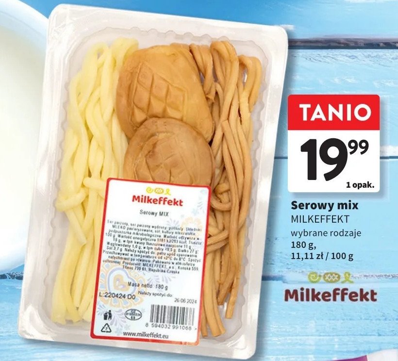 Mix serowy tradycyjne sery z beskidu Milkeffekt promocja w Intermarche