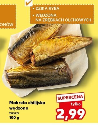 Makrela chilijsk wędzona tusza promocja w Kaufland
