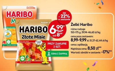 Żelki Haribo różne rodzaje promocja w Żabka