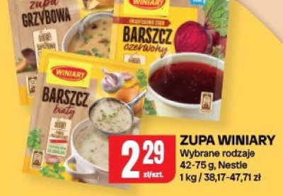 Zupa winiary wybrane rodzaje Nestle promocja w Chorten