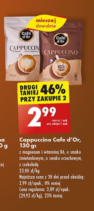 Cappuccino orzechowe Cafe d'or promocja
