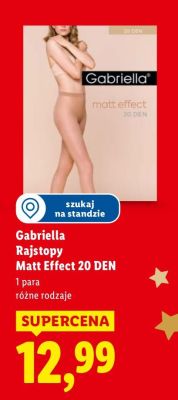 Rajstopy Matt Effect 20 DEN Gabriella promocja w Lidl