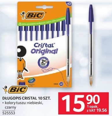 Długopis BIC Cristal 10 szt. promocja w Selgros