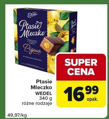 Ptasie Mleczko WEDEL różne rodzaje promocja w Carrefour Express
