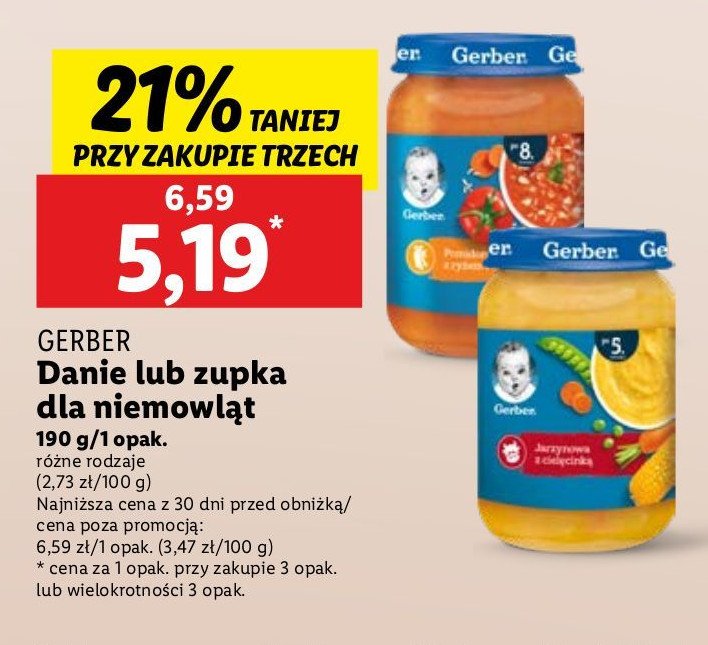 Zupka pomidorowa z ryżem i indykiem Gerber promocja