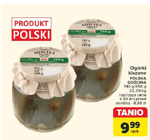 Ogorki kiszone Polska gościna promocja