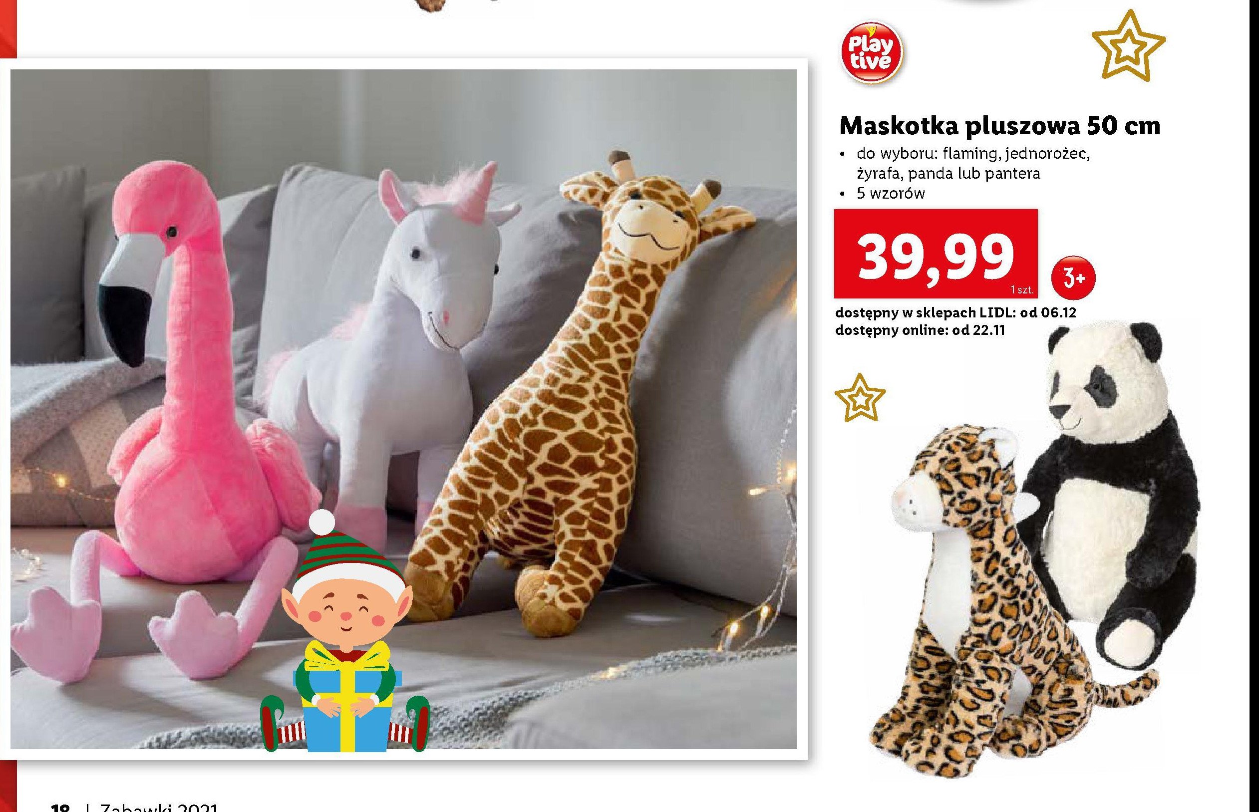 Maskotka pantera 50 cm Playtive promocja