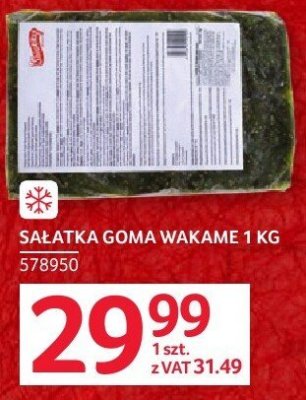 Sałatka goma wakame 1kg promocja w Selgros