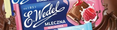 Czekolada Mleczna Malinowa promocja w Dino
