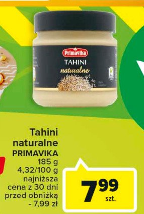 Pasta thahini Primavika promocja