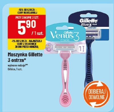 Maszynka Gillette 3 ostrza promocja w POLOmarket