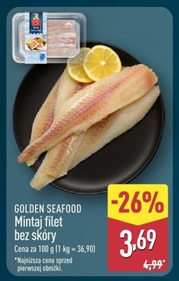 Mintaj filet bez skóry GOLDEN SEAFOOD promocja w Aldi