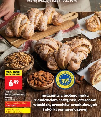 Rogal Świętomarciński promocja w Biedronka