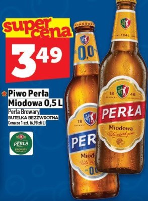 Piwo Perła Miodowa 0,5 L promocja w TOPAZ
