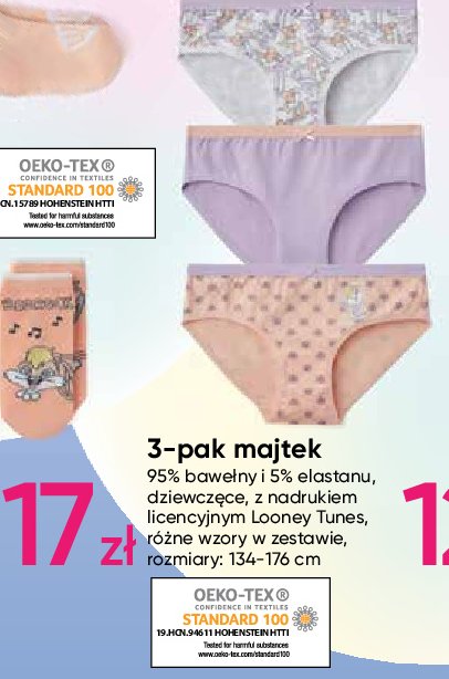 Majtki dziewcz臋ce looney tunes 134-176 cm promocja