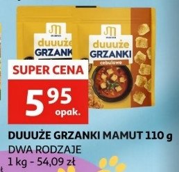 Grzanki cebulowe Mamut promocja