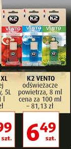 Zapach truskawkowy K2 vento promocja