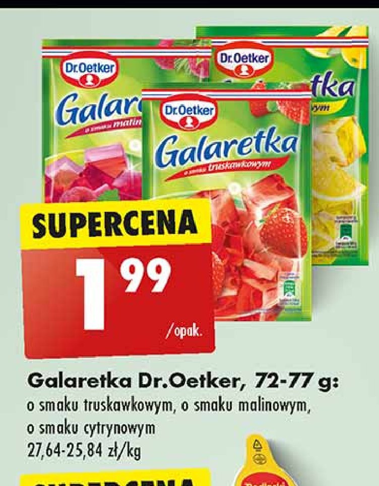 Galaretka cytrynowa Dr. oetker promocja