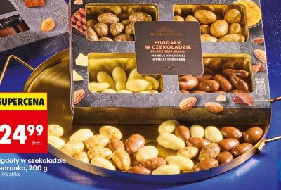 Migdały w czekoladzie mlecznej i białej promocja w Biedronka