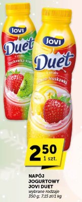 Napój jogurtowy Jovi Duet wybrane rodzaje promocja w ABC