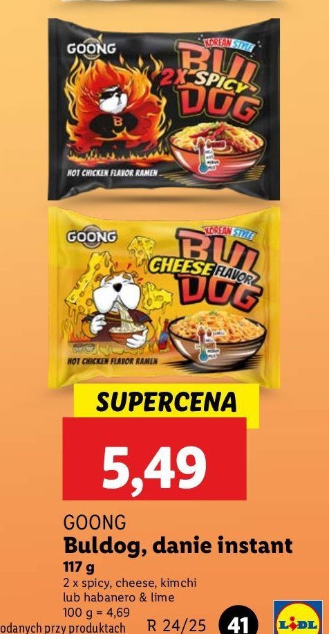 Zupa bul dog lime flavor Goong promocja w Lidl